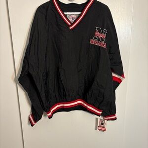 Vintage 90s Nebraska Huskers Genuine Stuff Collegiate Nylon Pullover Windbreaker